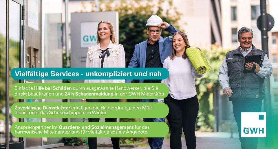 Etagenwohnung Marburg Biegenviertel - 2 Zimmer, 64 m&sup2;, 487&euro; | Angebot:26561188