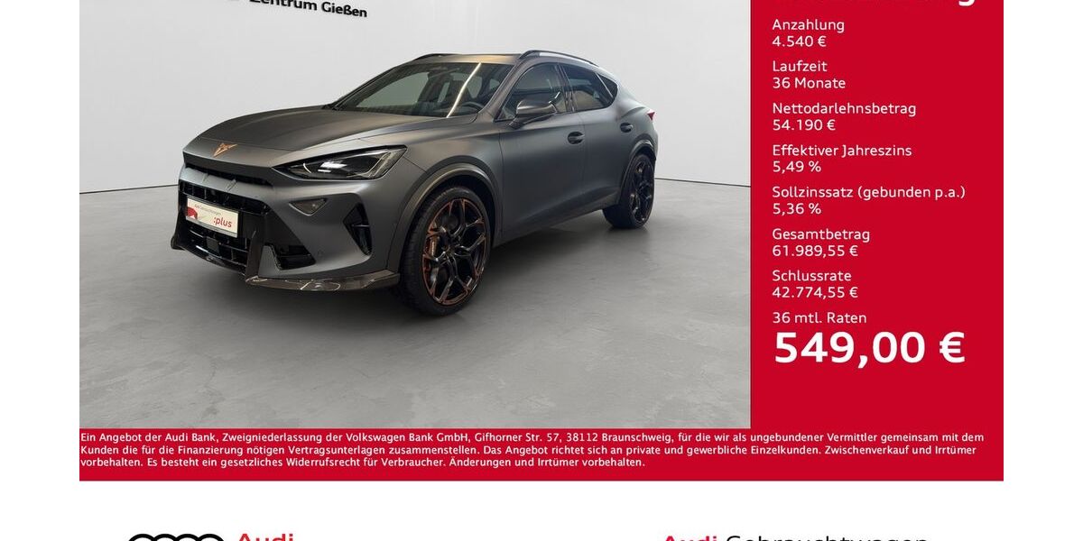 Cupra Formentor 1.050 km 58.730 &euro; Giessen 35394
