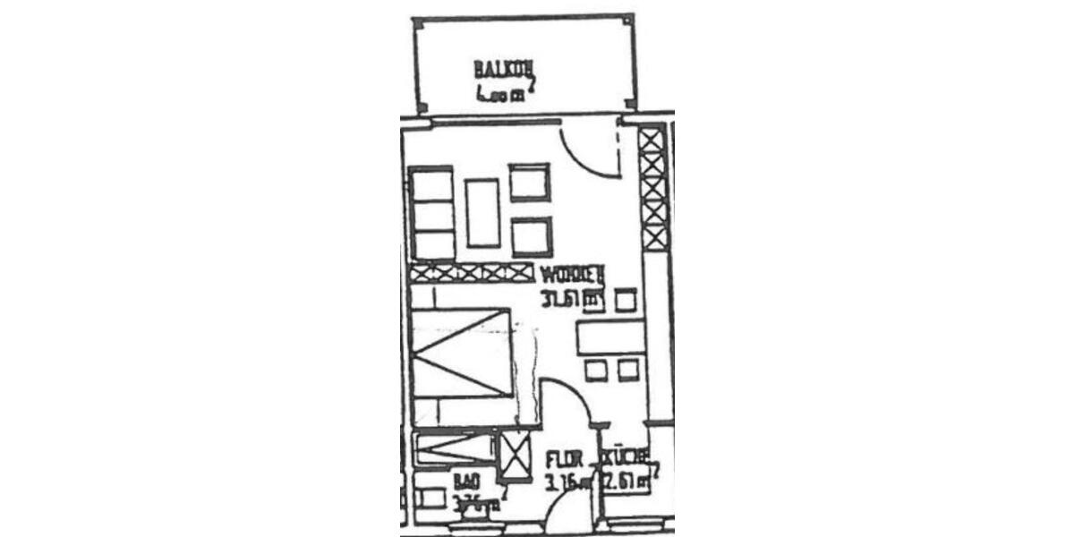 Etagenwohnung Fernwald - 1 Zimmer, 44 m&sup2;, 129.000&euro; | Angebot:26562686