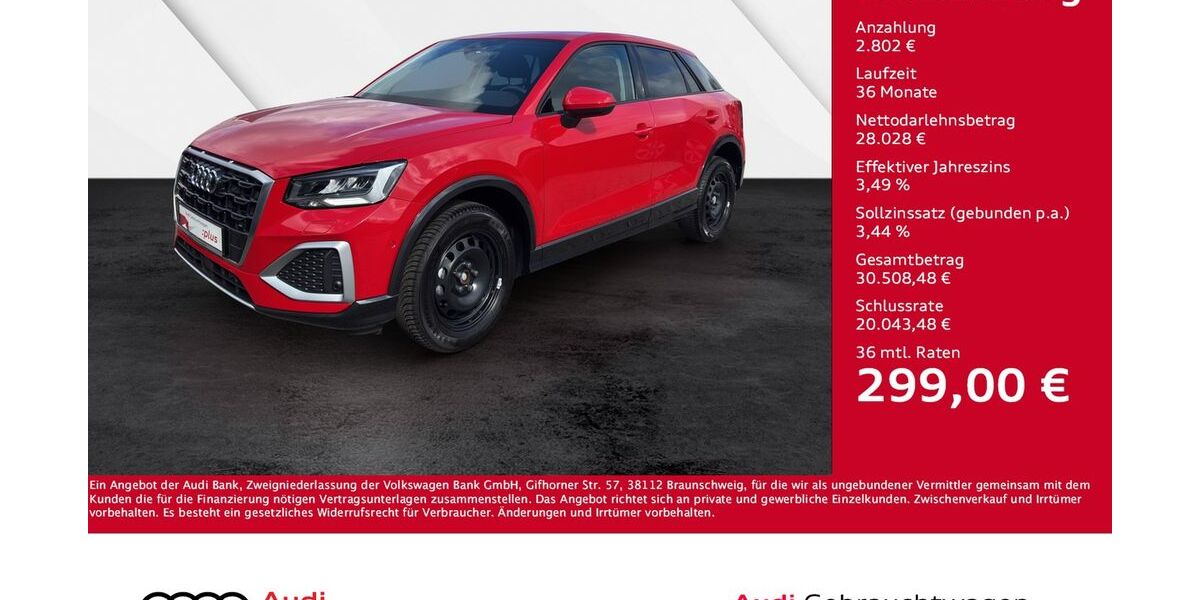 Audi Q2 9.300 km 30.330 &euro; Giessen 35394