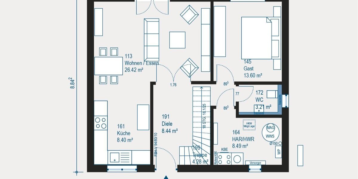 Ihr maßgeschneidertes Einfamilienhaus in Solms - individuell und effizient - Einfamilienhaus Solms | Angebot:27294011