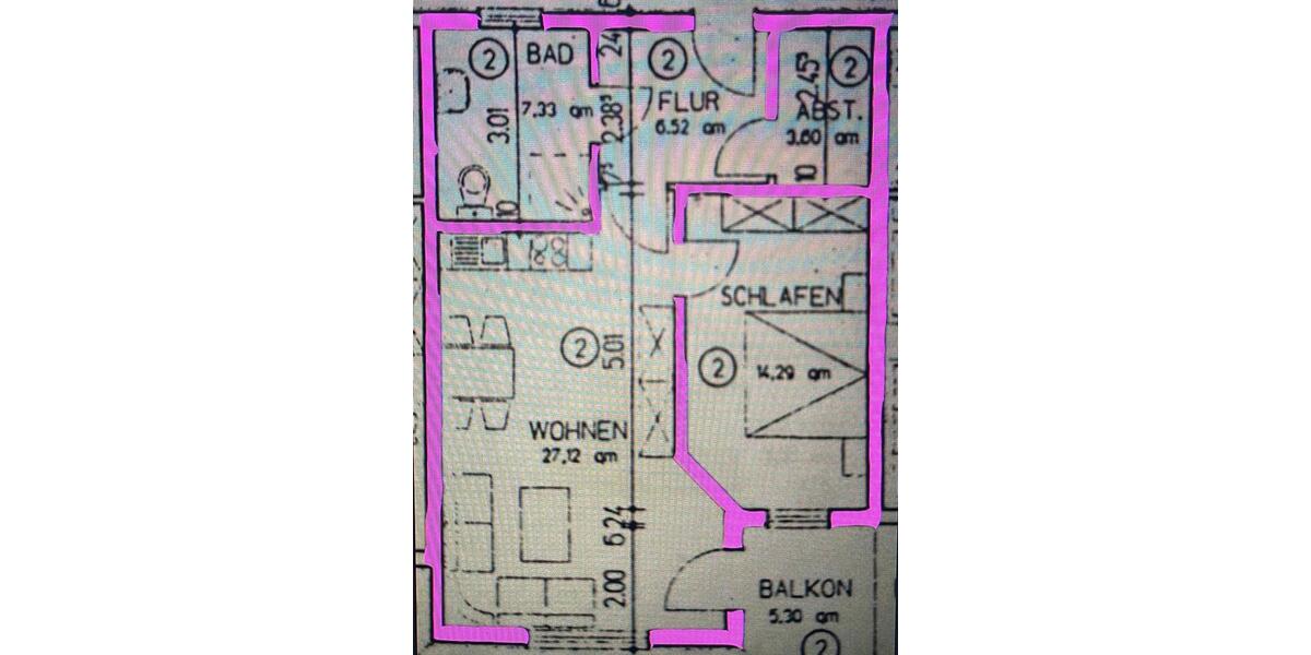 Erdgeschoßwohnung Pohlheim - 2 Zimmer, 64 m&sup2;, 640&euro; | Angebot:25986902