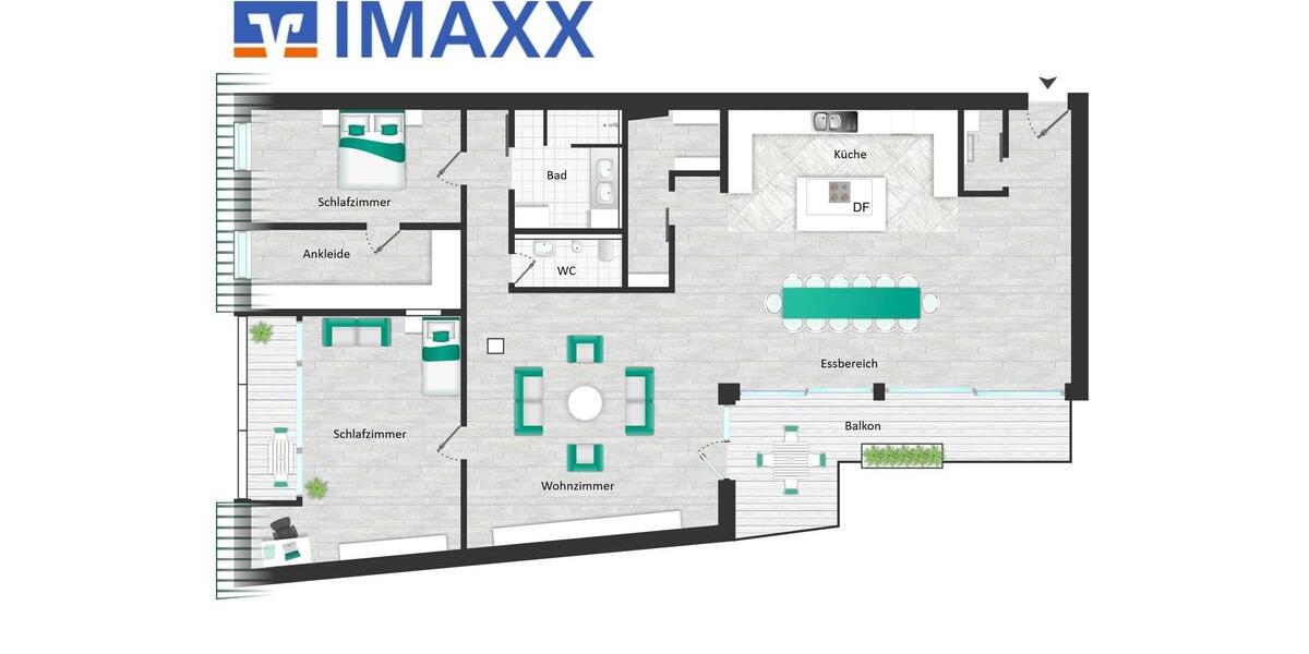 Dachgeschoßwohnung Bad Nauheim - 3 Zimmer, 190 m&sup2;, 2.565&euro; | Angebot:24692665