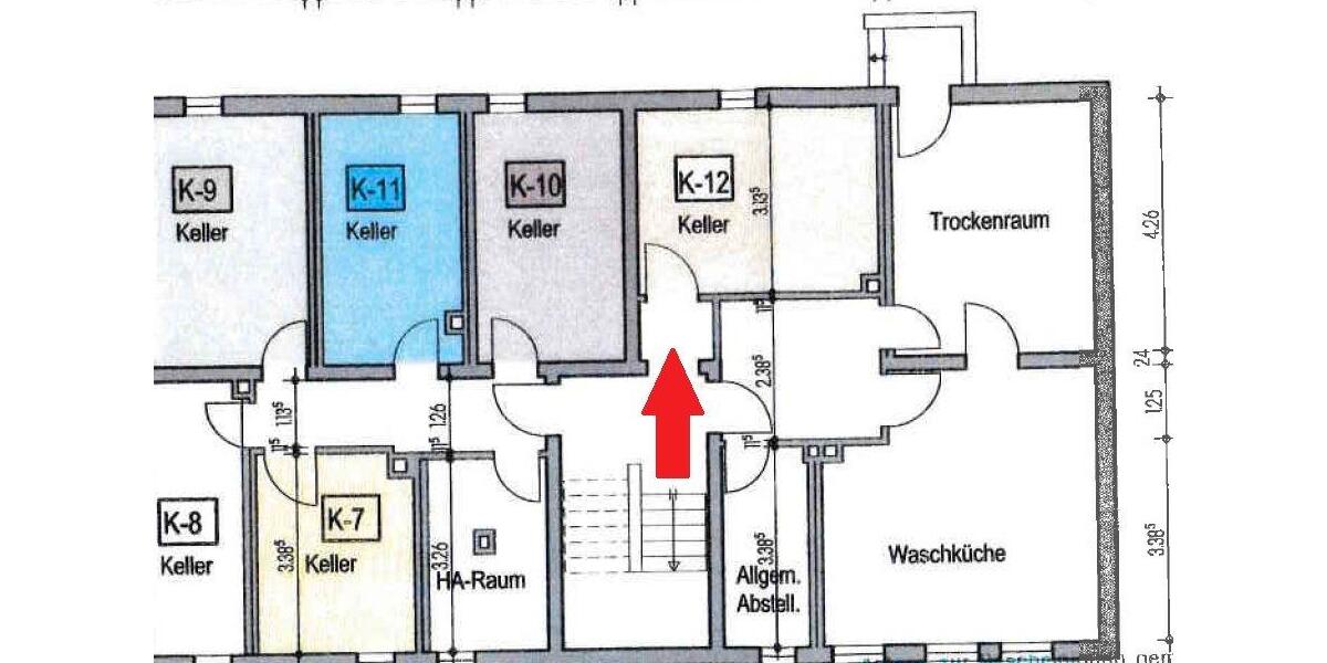 Etagenwohnung Marburg Marbach - 3 Zimmer, 59 m&sup2;, 214.000&euro; | Angebot:26039346